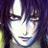 A 48x48 pixel buddy icon featuring a stylized anime character with purple hair and closed eyes on the left, paired with "Anime IM" text in white pixelated font on black background to the right.