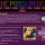 Static pixelated image showing a purple-themed webpage with a central square containing abstract yellow and black shapes.
