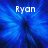 Pixelated blue background with white text reading 'Ryon' centered at the top.