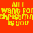 four identical red with yellow text reading "All I want for christmas is you" and purple borders, each containing a small symbol in the bottom-right corner