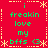 Red background with yellow dotted border and star patterns, green text reading 'i freakin love my bffs <3' repeated in four quadrants.