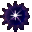Four pixelated starburst icons with dark blue and purple hues, each featuring a central white glow on a gray background.