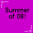 Purple background with repeated 'Summer of 08!' text and alternating white/pink star animations.