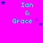 Bright pink background with cyan text "Ian & Grace" and scattered blue stars in a pattern