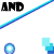 Animated sequence of blue diagonal lines and circular elements with repeated text fragments 'AND my weakness is that i care too much' in black font on white background.