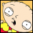 Pixelated cartoon character face with large eyes, yellow shirt, and red accents on a beige background.