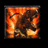 Pixelated square icon shows a fiery character with brown hair and orange glow, next to red blocky text reading "TQWT."
