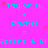 Static image with bright pink background displaying repeated cyan text and small red stars.