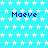 A static digital image with a light blue background patterned by white stars, featuring repeated text "Maeve" in dark blue pixelated font across the composition.