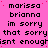 Static image with pink background displaying repeated text in black pixelated font, including names and apology phrases.