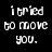 Pixelated text and rainbow-colored background with four distinct sections displaying phrases about moving, holding hands, and grudge.