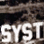 A static contact sheet of a System of a Down logo animation frame with white text on a textured dark background, showing partial band name and album title elements.