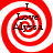 Red and white spiral background with black text reading "I Love Alyssa" in four quadrants.