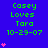 Blue background with green text reading 'Casey Loves Tara 10-29-07' and pink heart symbols in various positions.