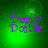 Green background with purple text 'Dorky Doster' in pixelated font, four identical arranged in a