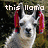 A pixelated llama with red ear decorations appears in a , displaying text changes