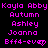 Pixelated text in bright pink on black background, with repeated names and a heart symbol at the bottom right.