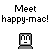 Pixel art animation of a computer monitor character with a small blue cursor, showing text changes and color shifts across frames.