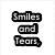 Six distinct text-based buddy icons arranged in a , each with unique color schemes and phrases on white backgrounds