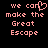 Pixelated text in light pink on black background, with a heart symbol replacing the 'o' in 'can' on the left side of the image.