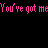A 48x48 pixel animated contact sheet displaying six frames of a pink and black text-based animation with heart symbols.