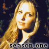 25 sequential images showing a woman's appearance changes across seasons, with text labels beneath each image