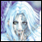 A 48x48 pixel buddy icon featuring a stylized anime character with light blue hair and purple background on the left, paired with "Anime IM" text in white pixelated font on black background on the right.