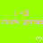 Bright green background with repeating pink text and white heart symbols arranged in a pattern