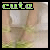 A pixelated image shows a person's lower legs and feet bound with green rope, wearing white shorts, under the text 'cuta' in green block letters.