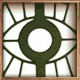 nine square with a central eye-like symbol, some showing color variations and motion effects