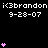 Pixelated pink hearts animate against a black background with repeated text above each frame.