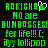 Green pixelated text on black background with a white and green heart icon, displaying 'Rokisha' followed by 'NO are DUMBASSES! fer life!!! : ( ilyy lollipop'