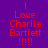 Purple background with red text reading "I Love Charlie Bartlett !!!!" and yellow rectangular overlays in different positions across three views.
