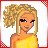 A 4x3 contact sheet of pixel art frames showing a blonde woman in yellow top and blue jeans with text fragments, arranged left-to-right then top-to-bottom across sampled animation frames.