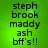 Green background with black text reading 'steph brook maddy ash bff's!!' in four , displayed as a static image