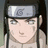 Pixelated anime character with headband and serious expression, accompanied by text elements on black background.