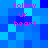 Pixelated blue background with pink text reading 'follow ur heart' in two vertical , repeated across the image