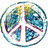 Pixelated circular icon with segmented blue, green, yellow, and purple sections forming a stylized shape inside a thin blue ring.