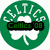 Green Celtics logo with 'Celtics '08' text and a group of people in green jerseys repeating the phrase 'THINK BIG'