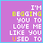 Purple background with yellow and white text reading 'I'M BEGGING YOU TO LOVE ME LIKE YOU USED TO' and a changing symbol in the top-left corner.