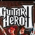 Guitar Hero II logo with white text on brown background, featuring red and orange flame-like shapes below the text.
