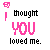 Animated contact sheet of 25 frames showing a text-based buddy icon with pink and black pixelated text on white background, displaying two phrases in alternating states.