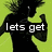 Four- with silhouettes dancing against colored backgrounds; text reads "lets get drunk and danceee"