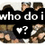 Animated sequence showing a group of young men with text overlays changing from 'who do i' to 'nick... joe... kevin...' and finally 'AND FRANKIE!' over pixelated background.