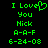 Green pixelated text and symbols on black background, with one version showing a heart symbol replacing the 'o' in 'Love'.