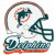 Pixelated football helmet with dolphin logo on white background, green text 'Original Icons .com' on dark green