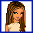 A 3x3 pixel art contact sheet of an animated AIM buddy icon featuring a cartoon girl and text about public toilets, with three distinct frames showing different parts of the character and sequential text.