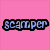 Pixelated text on pink background with a cartoon penguin image in the bottom-right corner.