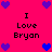 A static pixel art image with a bright pink background featuring repeated text and heart symbols.