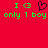 Red background with green pixelated text and symbols, including 'I <3' and 'only 1 boy', plus a dark purple heart outline.